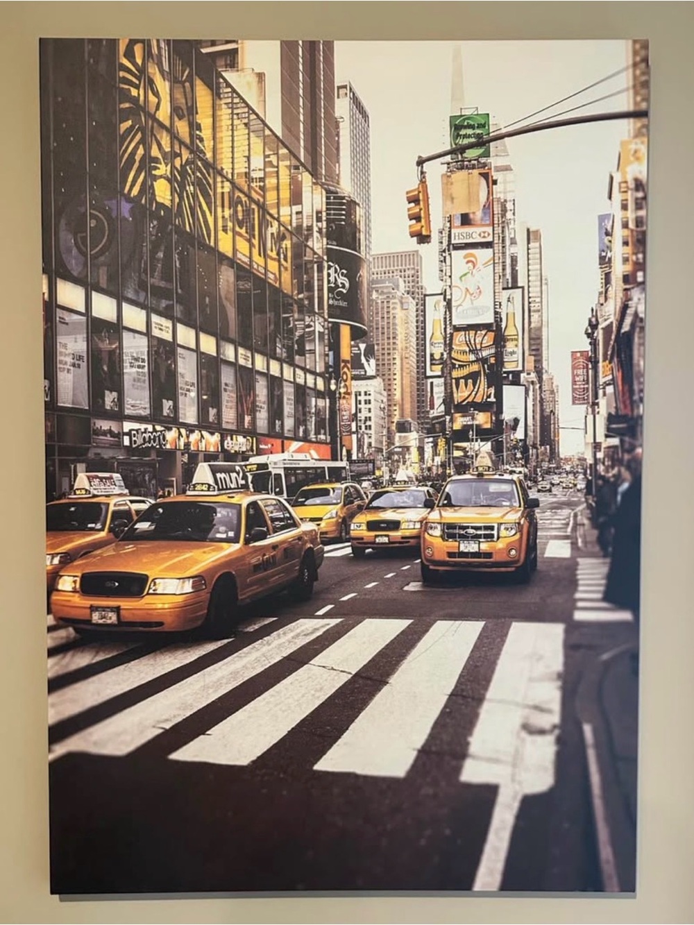 IKEA Yellow Taxi NYC Street Canvas Art